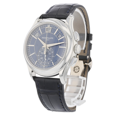 Patek Philippe Annual Chronograph Platinum 42mm Blue Dial 5905P-001