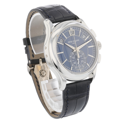 Patek Philippe Annual Chronograph Platinum 42mm Blue Dial 5905P-001