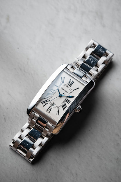 Cartier Tank American Large White Gold W26055L1