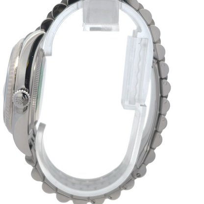 Rolex Datejust 36MM Stainless Steel Fluted Bezel Mother of Pearl Diamond Dial 116234