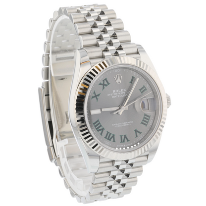 Rolex Datejust 41mm Wimbledon Fluted Jubilee 126334