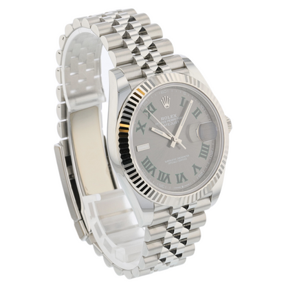 Rolex Datejust 41mm Wimbledon Fluted Jubilee 126334
