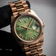 Rolex Day-Date 40mm Green Dial Everose Gold President Bracelet 228235
