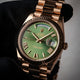 Rolex Day-Date 40mm Green Dial Everose Gold President Bracelet 228235