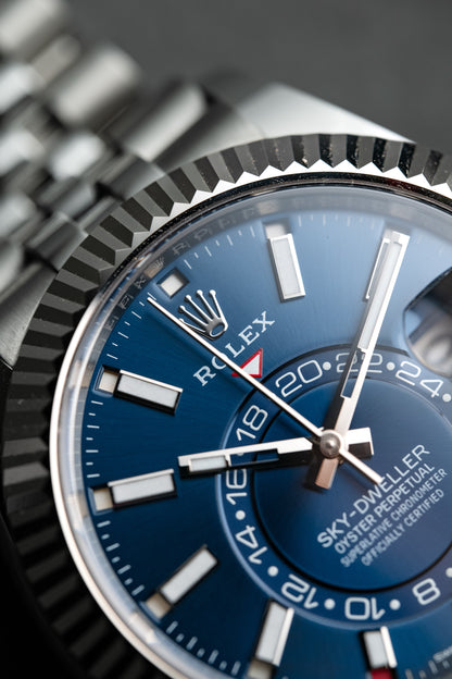 Rolex Sky-Dweller 42mm Stainless Steel Blue Dial Jubilee 336934