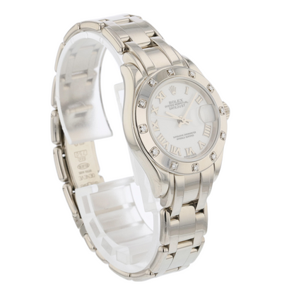 Rolex Lady-Datejust Pearlmaster 29mm White Gold 12 Diamond 80319