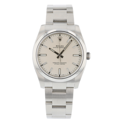 Rolex Oyster Perpetual 34mm White Dial 114200