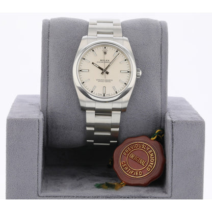 Rolex Oyster Perpetual 34mm White Dial 114200