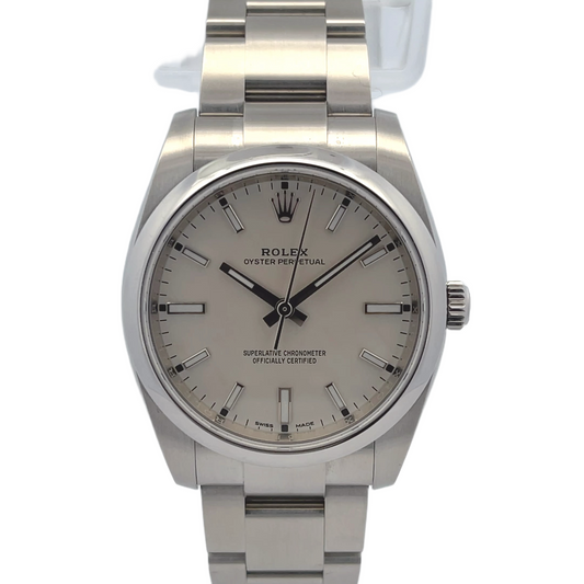 Rolex Oyster Perpetual 34mm Olive Green Dial 114200