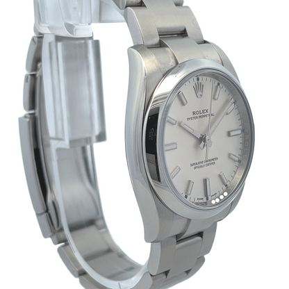 Rolex Oyster Perpetual 34mm Olive Green Dial 114200