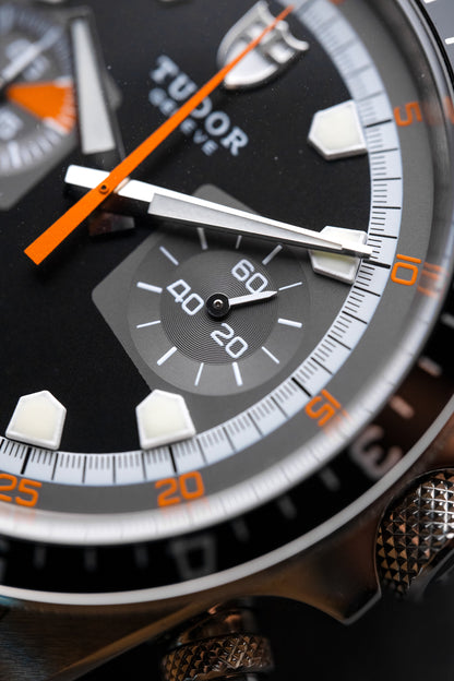 Tudor Heritage Chronograph Gray Black Dial 70330N