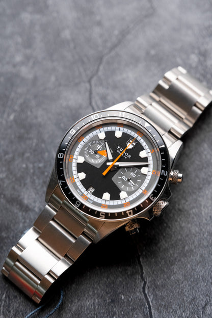 Tudor Heritage Chronograph Gray Black Dial 70330N