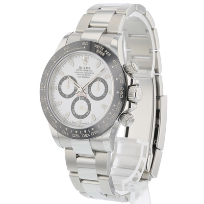Rolex Daytona Ceramic and Stainless Steel White Dial 116500ln