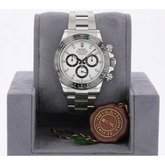 Rolex Daytona Ceramic and Stainless Steel White Dial 116500ln