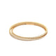 Diamond Triple Wrap Flexible Bracelet Yellow Gold