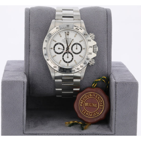 Rolex Daytona Stainless Steel White Dial Zenith 16520
