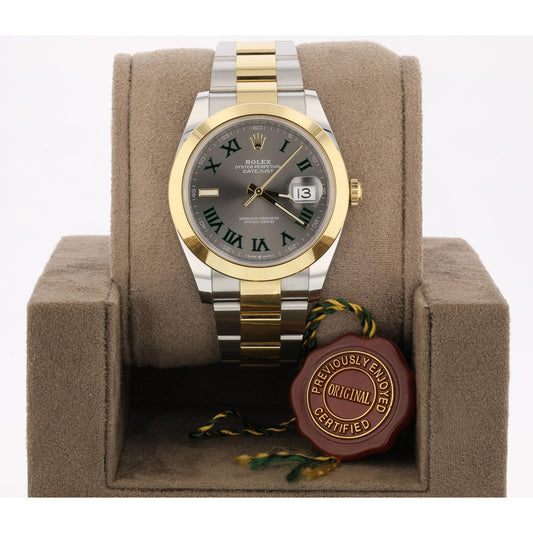 Rolex Datejust 41mm Wimblendon Yellow Gold and Stainless Steel 126303
