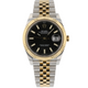 Rolex Datejust 41mm Stainless Steel 18k Yellow Gold Black Dial 126333