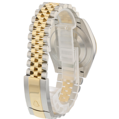 Rolex Datejust 41mm Stainless Steel 18k Yellow Gold Black Dial 126333