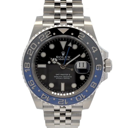 Rolex GMT Master II Batman Jubilee Bracelet 126710BLNR