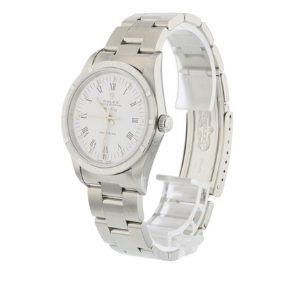 Rolex Air-king 34mm Stainless Steel White Roman 14010