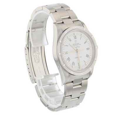 Rolex Air-king 34mm Stainless Steel White Roman 14010