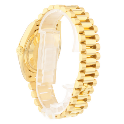 Rolex Day-Date 36mm Yellow Gold President White Dial Gold Roman 128238