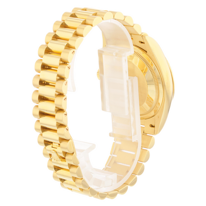 Rolex Day-Date 36mm Yellow Gold President White Dial Gold Roman 128238