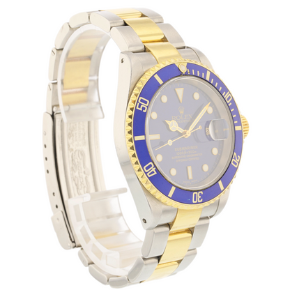 Rolex Submariner Classic 40mm Yellow Gold & Stainless Steel Blue Dial 16613