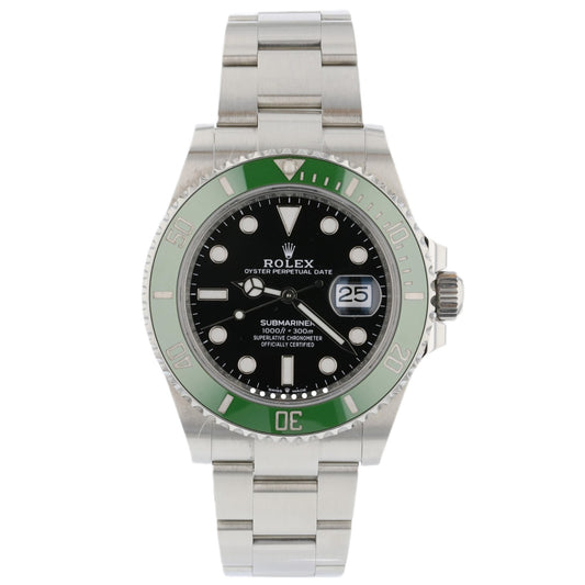 Rolex Submariner Date 41mm Green Ceramic Bezel Stainless Steel 126610LV