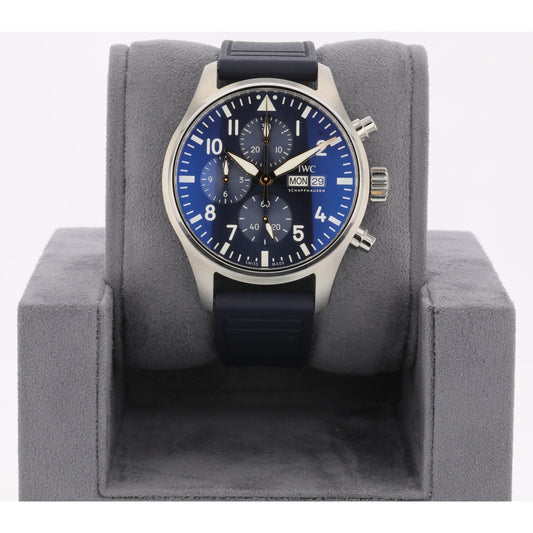 IWC Le Petit Prince Pilot Chronograph 43mm Stainless Steel Blue Dial IW378011