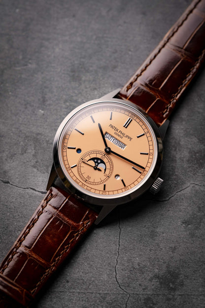 Patek Philippe Grand Complications In-Line Perpetual Calendar Platinum Rose Dial 5236P-010