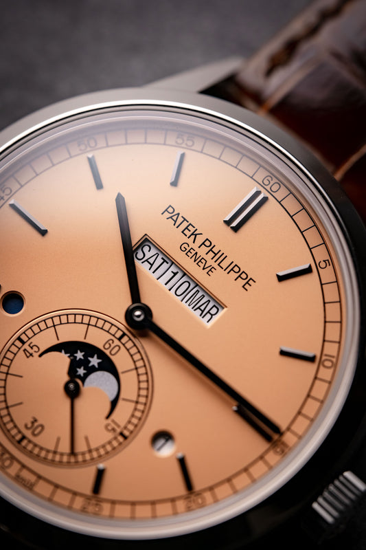 Patek Philippe Grand Complications In-Line Perpetual Calendar Platinum Rose Dial 5236P-010