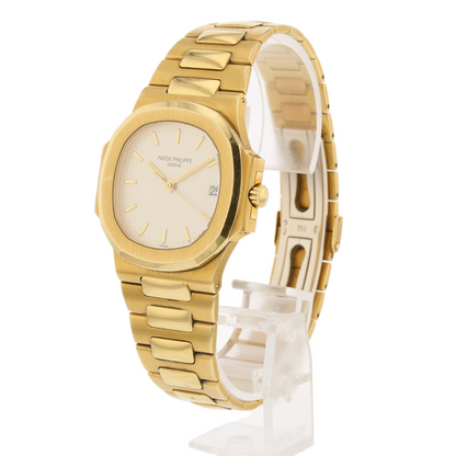 Patek Philippe Nautilus Yellow Gold White Dial 3800/1j