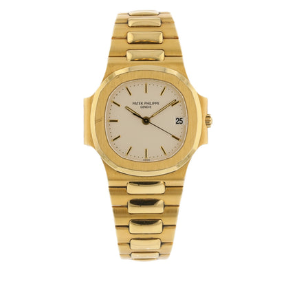 Patek Philippe Nautilus Yellow Gold White Dial 3800/1j