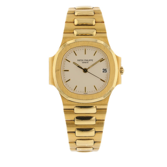 Patek Philippe Nautilus Yellow Gold White Dial 3800/1j