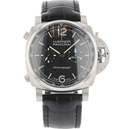 Panerai Luminor Chronograph 44mm Stainless Steel Black PAM01109
