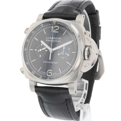 Panerai Luminor Chronograph 44mm Stainless Steel Black PAM01109
