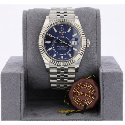 Rolex Sky-Dweller 42mm Stainless Steel Blue Dial Jubilee 326934
