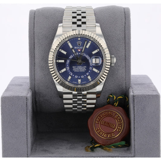 Rolex Sky-Dweller 42mm Stainless Steel Blue Dial Jubilee 326934