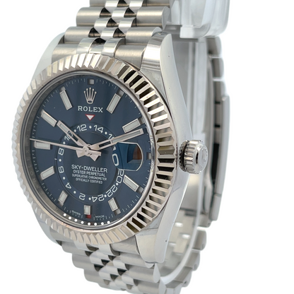 Rolex Sky-Dweller 42mm Stainless Steel Blue Dial Jubilee 326934