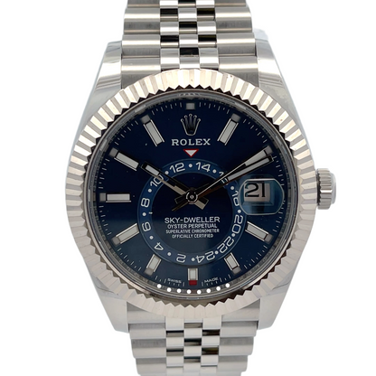 Rolex Sky-Dweller 42mm Stainless Steel Blue Dial Jubilee 326934
