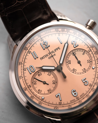Patek Philippe Complications Chronograph 41mm White Gold Rose Dial 5172g-010