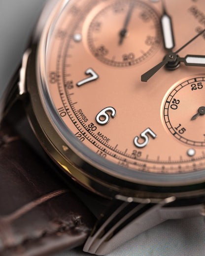 Patek Philippe Complications Chronograph 41mm White Gold Rose Dial 5172g-010