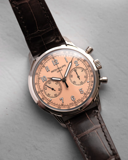 Patek Philippe Complications Chronograph 41mm White Gold Rose Dial 5172g-010