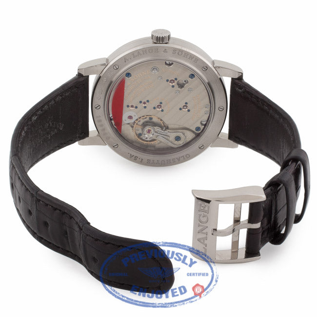 A. Lange & Sohne 1815 Manual Wind 40mm White Gold Alligator Strap 233.026 4544XF Beverly Hills Watch Company