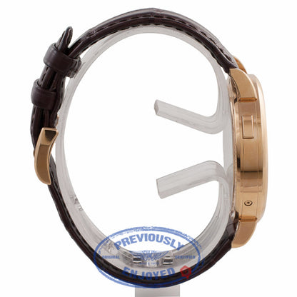 A. Lange & Sohne Grand Lange 1 Moonphase Silver Dial 18k Rose Gold Alligator Strap 139.032 MR9HDX - Beverly Hills Watch Company Watch Store