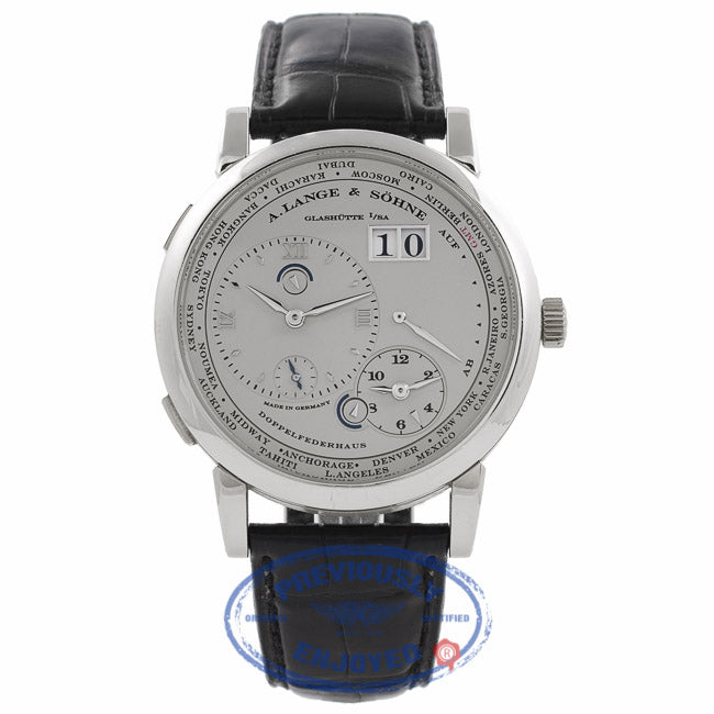 A. Lange & Sohne Lange 1 Time Zone Platinum 116.025 VAIZJL - Beverly Hills Watch Company Watch Store