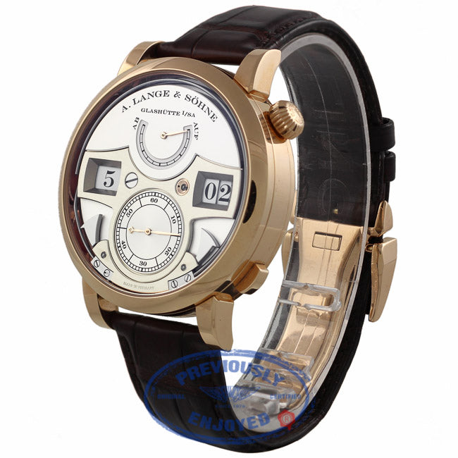 A. Lange & Sohne Lange Zeitwerk Striking Time 18kt Rose Gold 145.032 R3DNZJ - Beverly Hills Watch Company