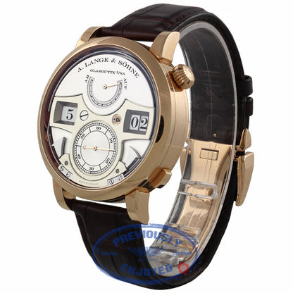 A. Lange & Sohne Lange Zeitwerk Striking Time 18kt Rose Gold 145.032 R3DNZJ - Beverly Hills Watch Company